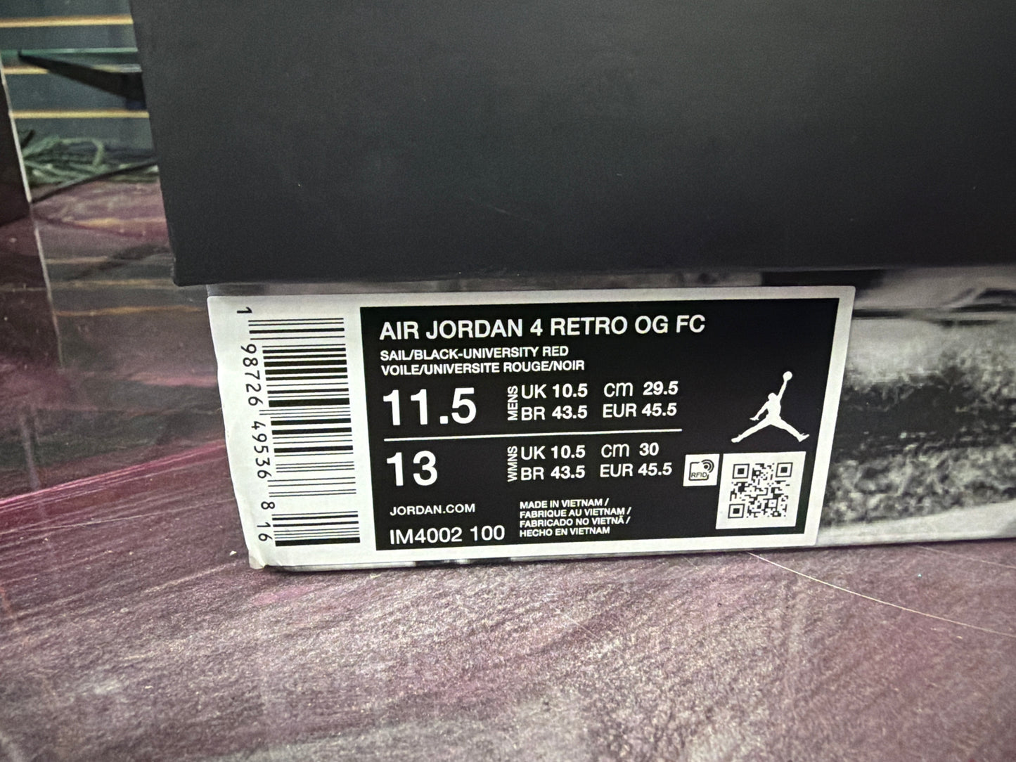 Air Jordan 4 Retro Flight Club Size 11.5