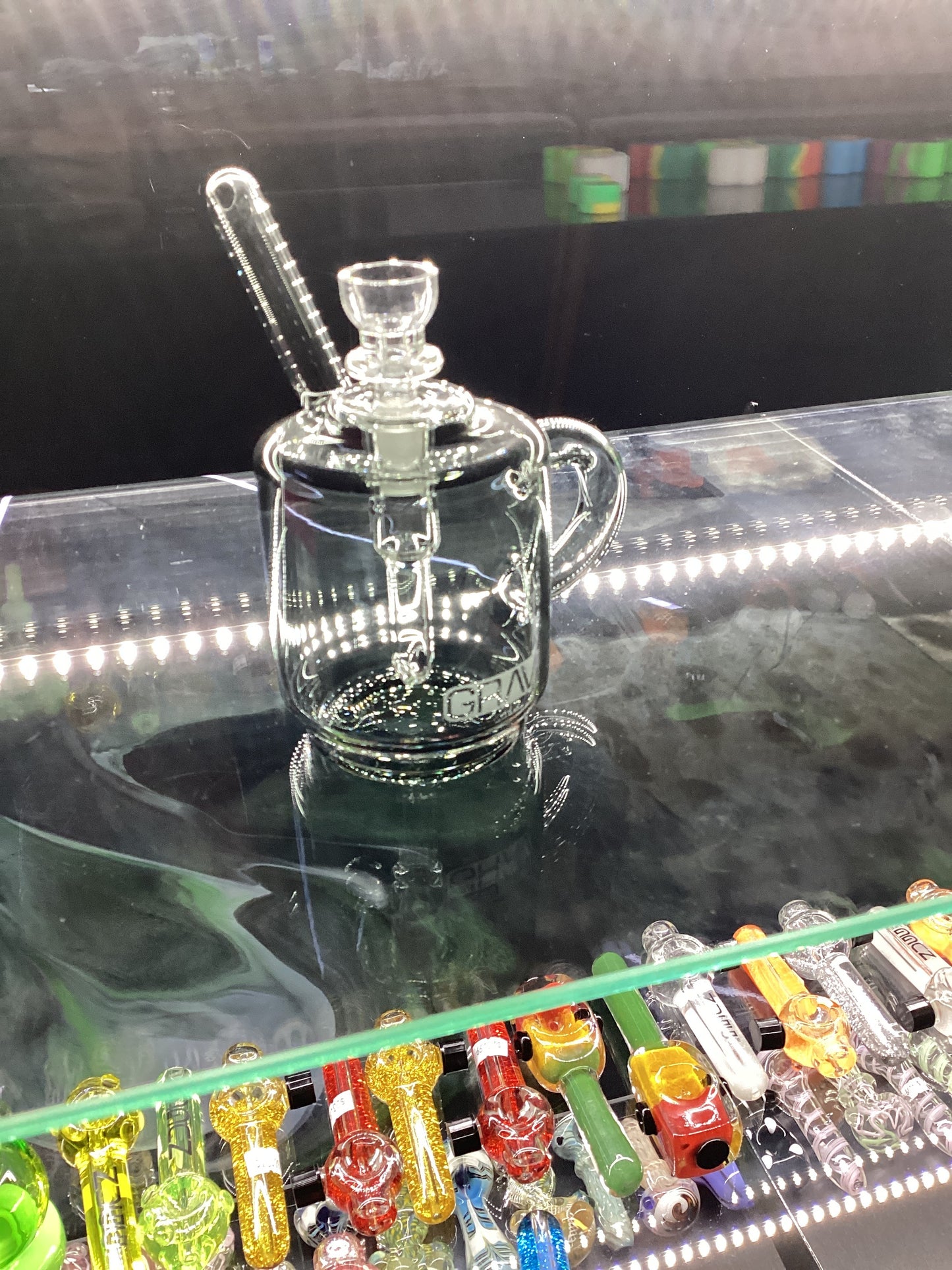 Grav coffee mug smoke