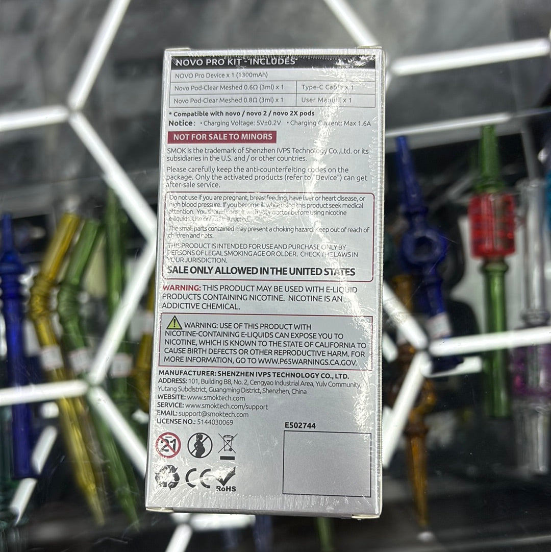 Smok novo pro kit silver carbon fiber