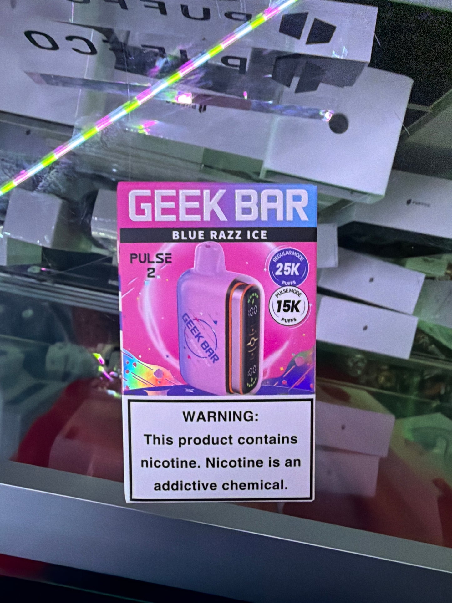 Geekbar pulse 2 15k hit blue razz ice