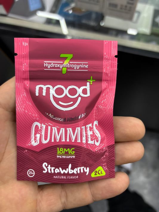 Mood + gummies 18mg strawberry 2ct