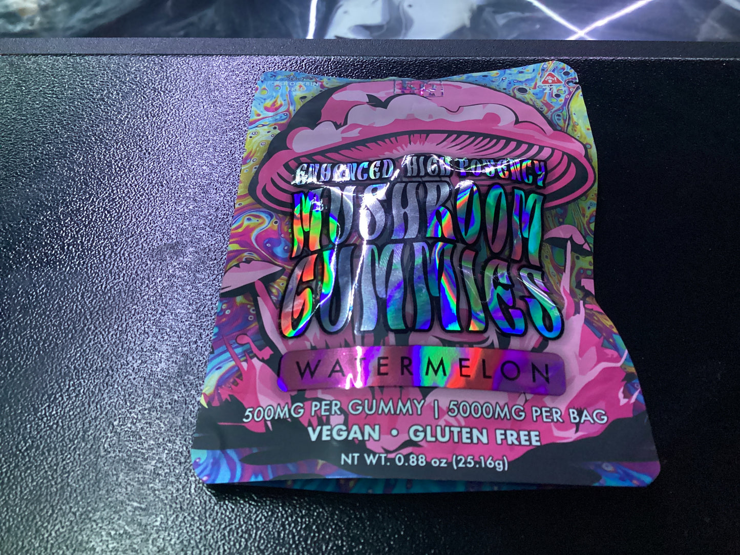 Fvkd enhance hypo mushroom gummy’s watermelon 500 MG per gummy 5000 MG per bag