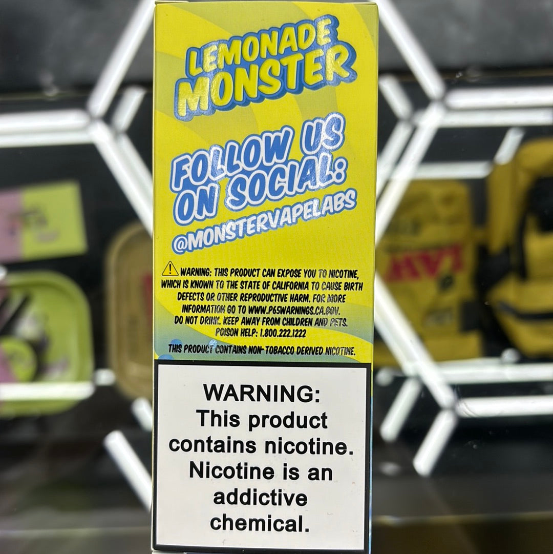Lemonade, monster, blueberry lemonade 3MG ￼