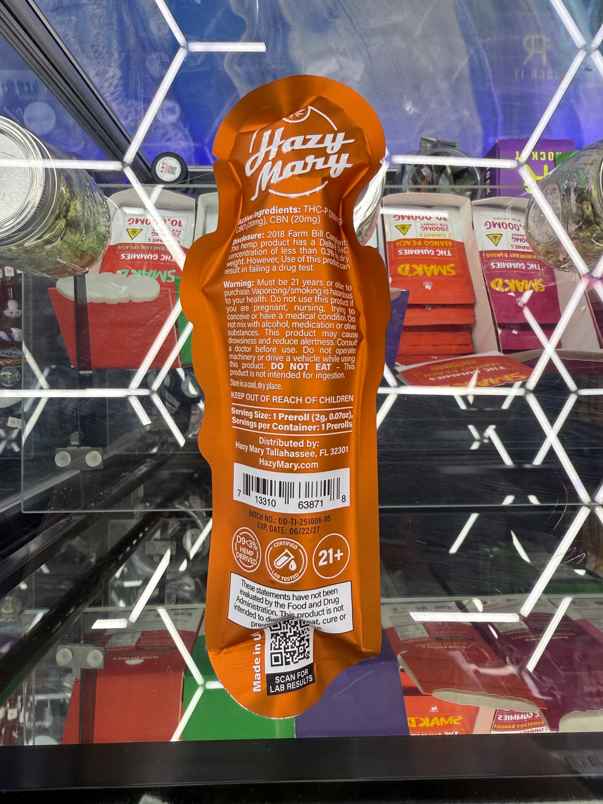 Hazy Mary Diamond Donut Preroll Diamond coated tip Indica Truffle ice 2G
