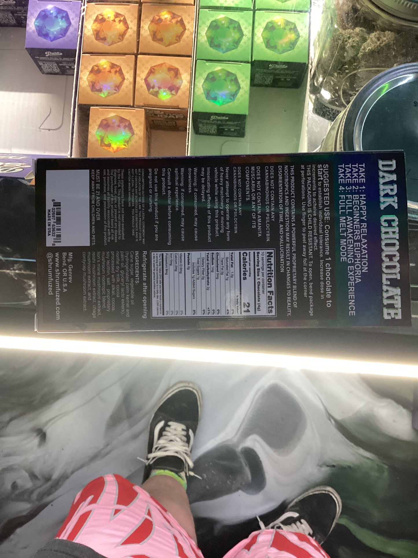 Shrumfuzed dark chocolate 8pc 8000mg