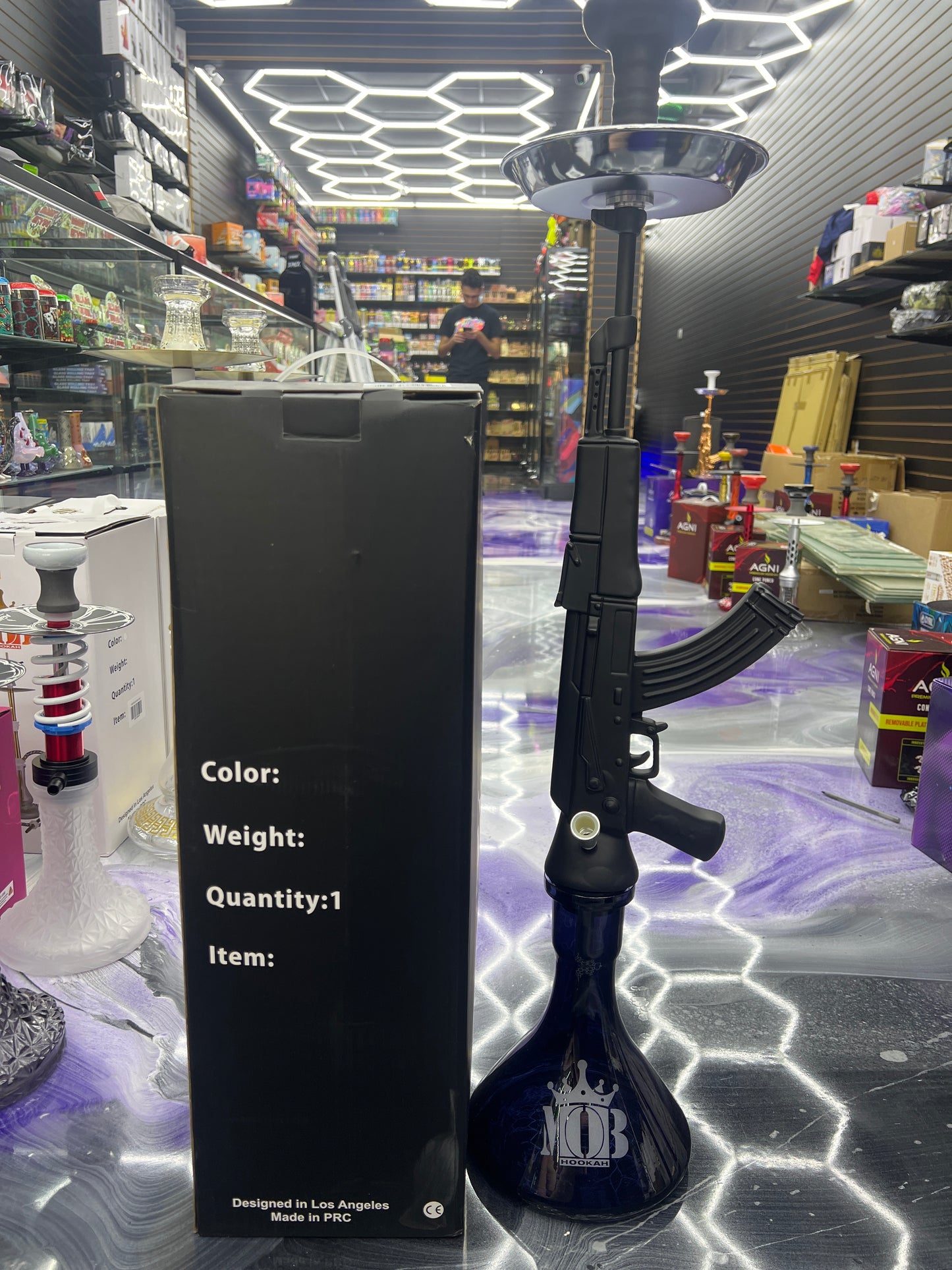 Mob AK-47 hookah 34’ Black