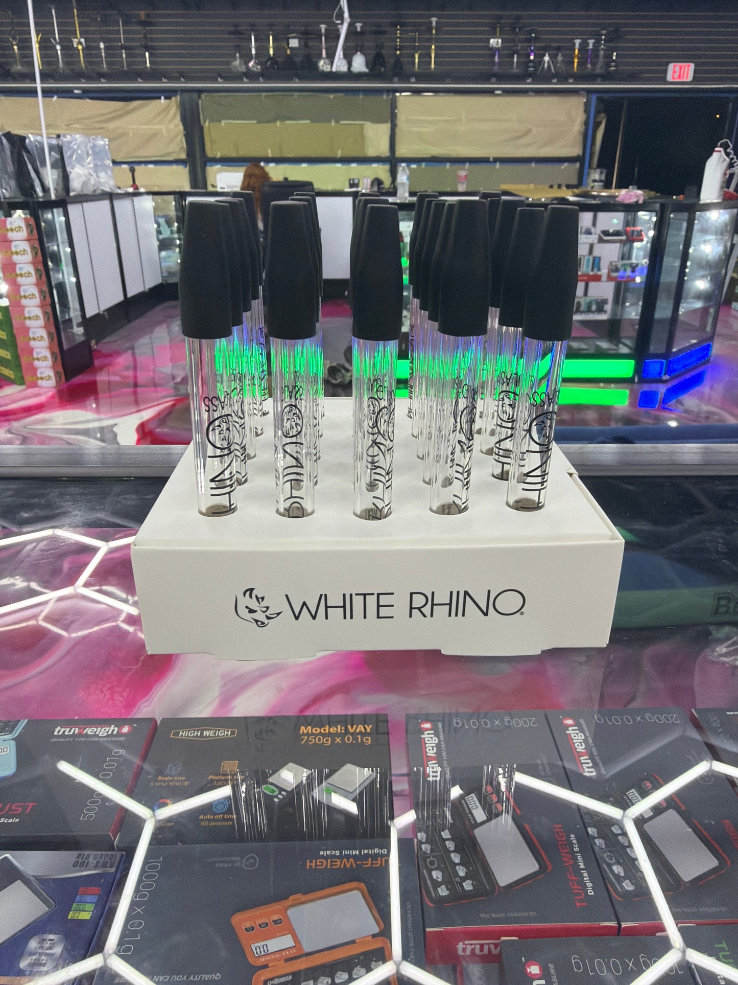 white rhino pyrex dab straw & silcone cap