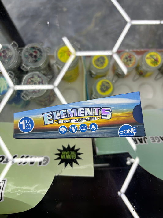 Elements 1 1/4 size ultra thin rice cones Elements one and 1/4 size ultra thin rice cones