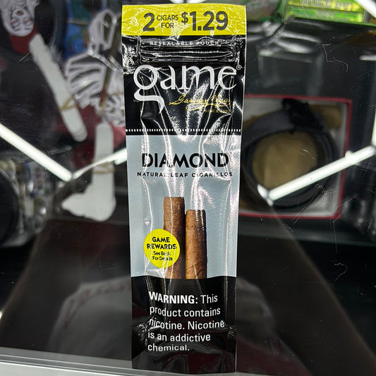 Game diamonds, natural leaf cigarillos