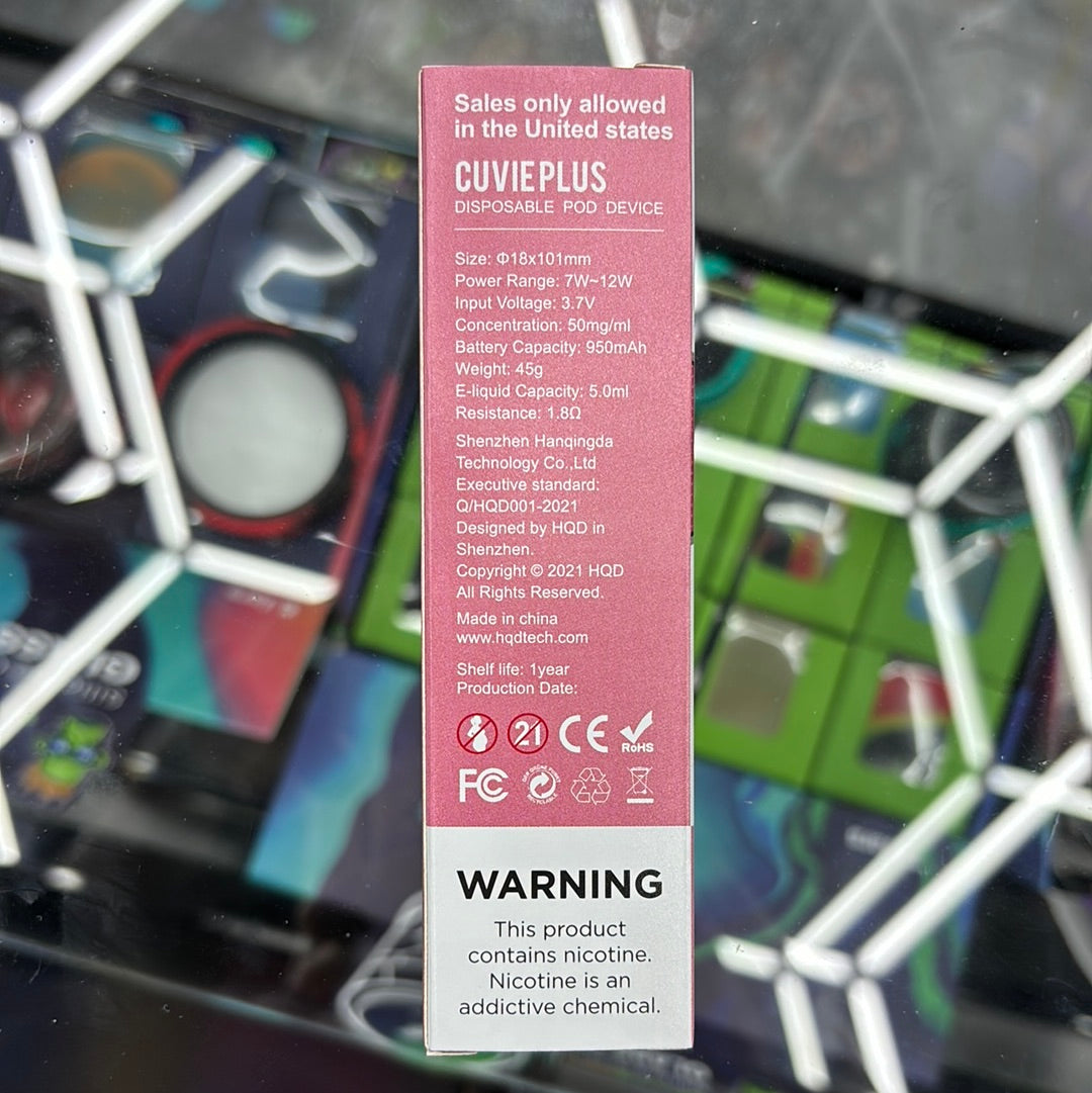 HQD strawberry dragon fruit,1200 puffs curvie plus