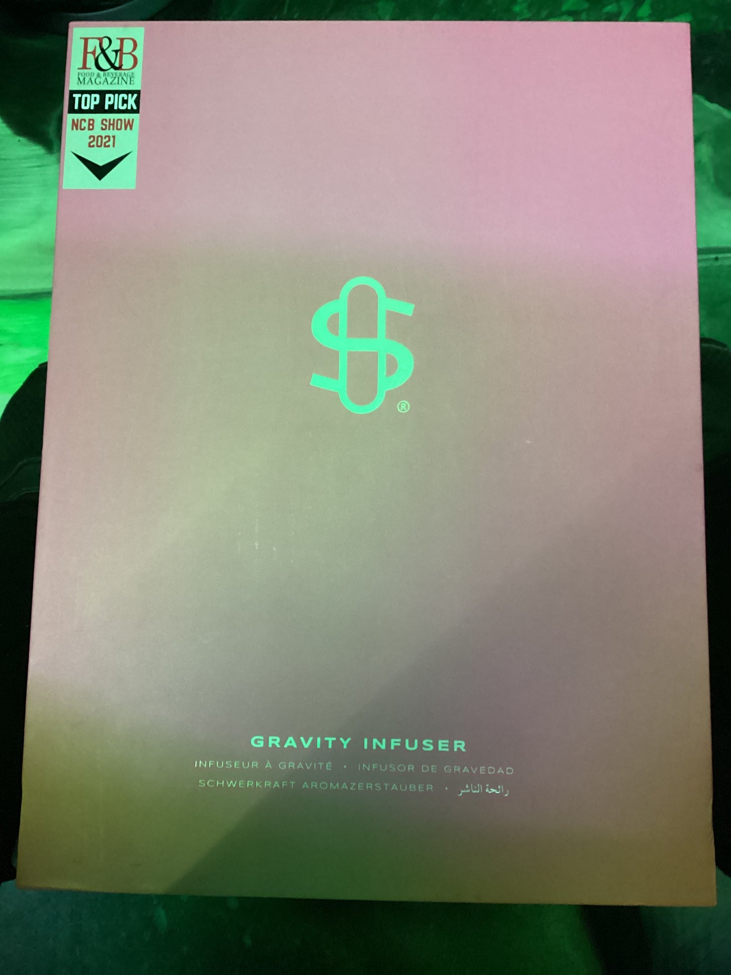 Stundenglass gravity infuser pink