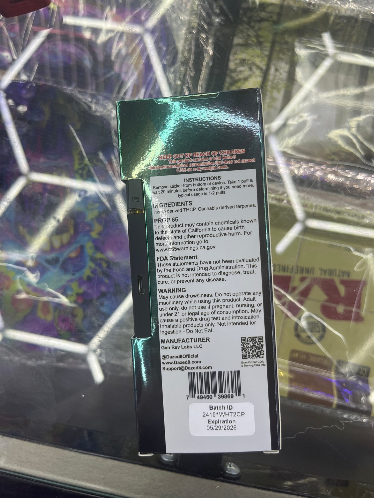 Dazed thcp 2000mg wedding kush hybrid