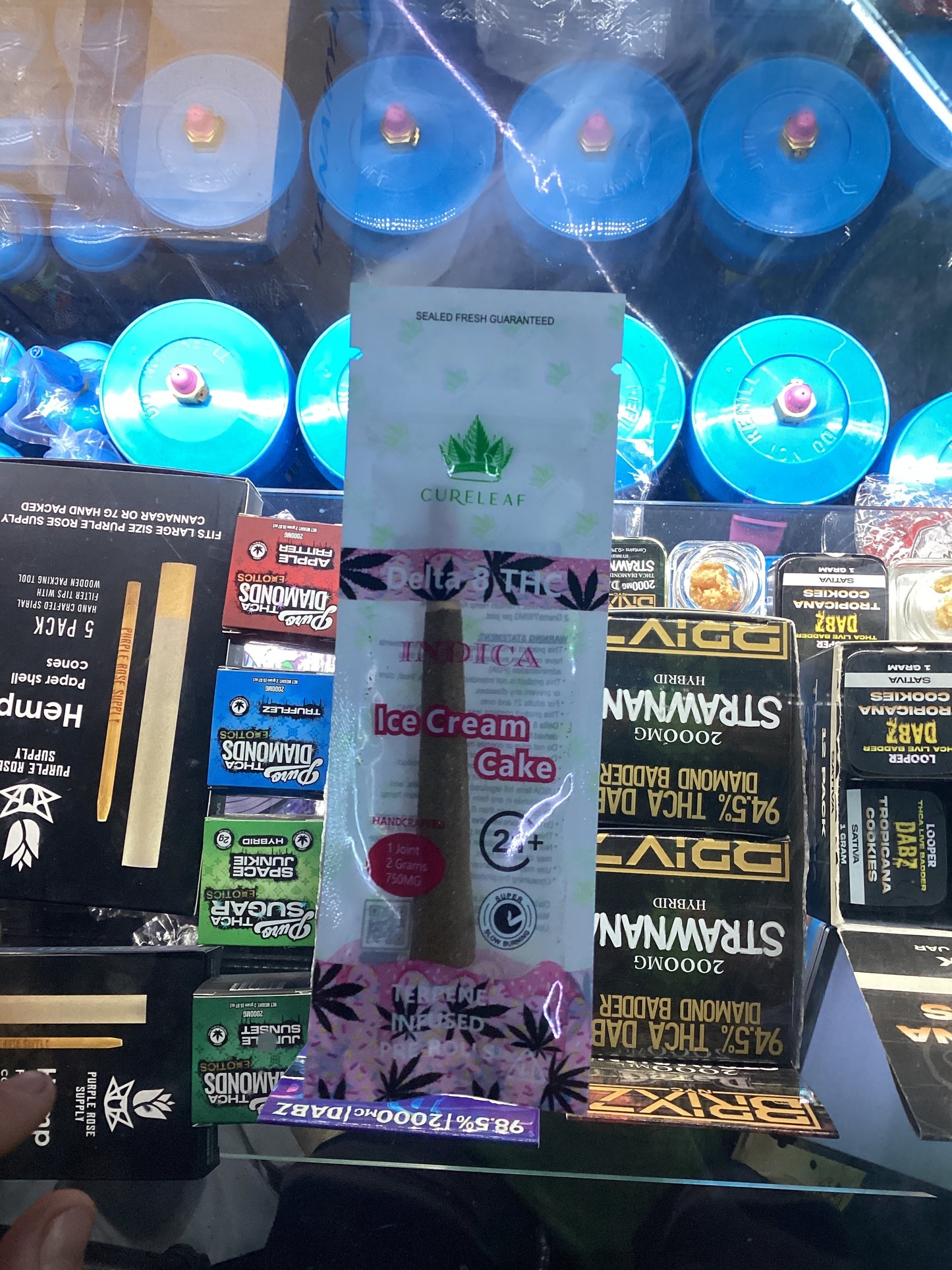 Cureleaf 2g pre roll ice cream cake indica
