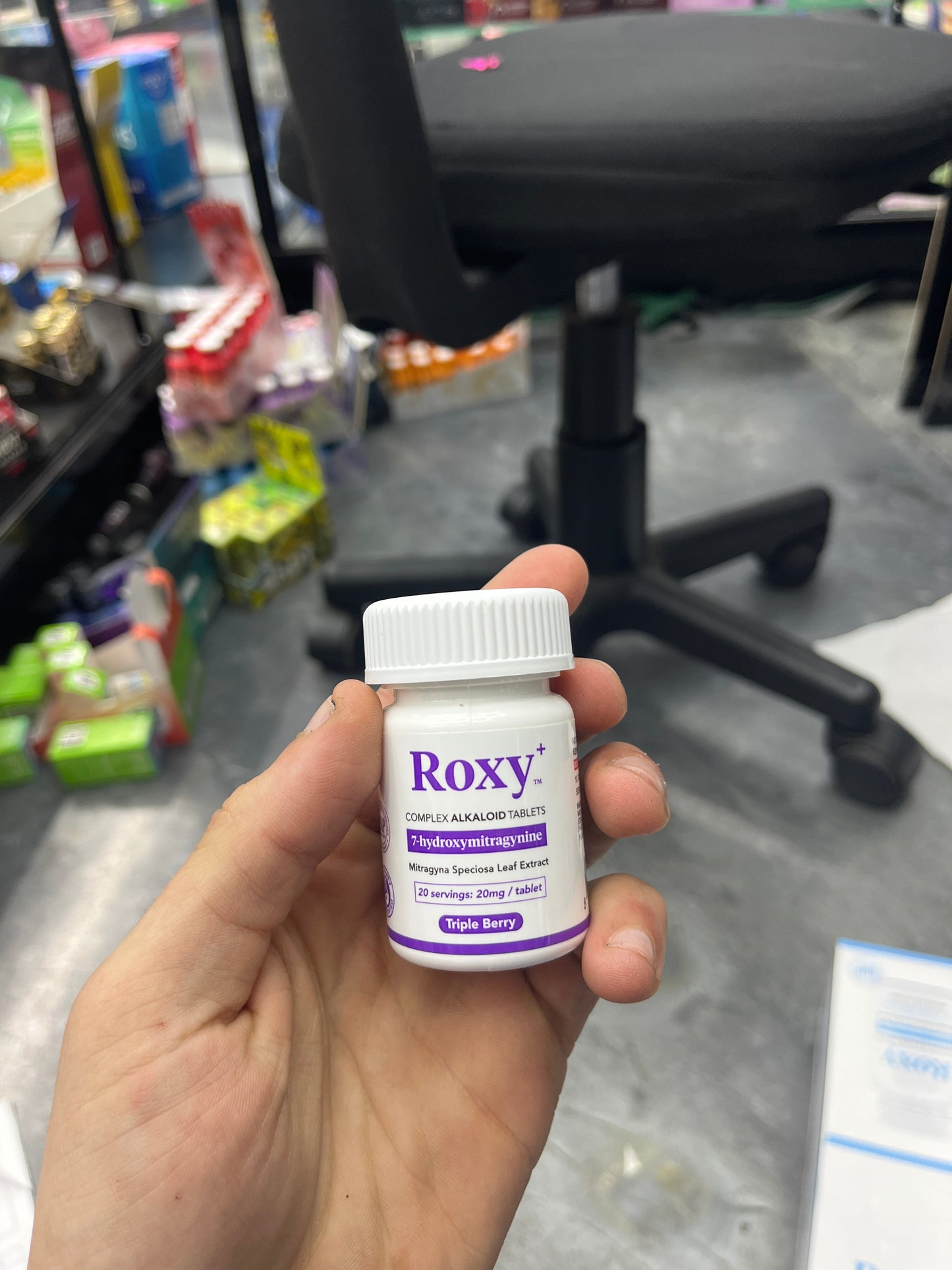 Roxy complex alkaloid tablets 20servings 20mg triple berry