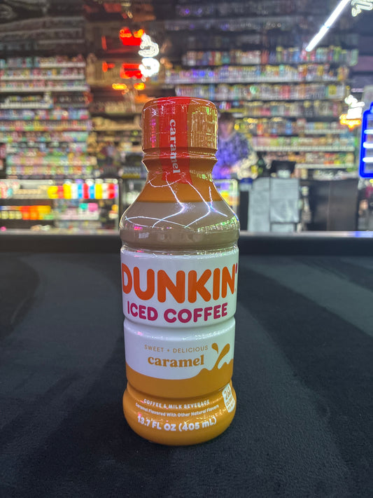Dunkin iced coffee caramel 13.7oz