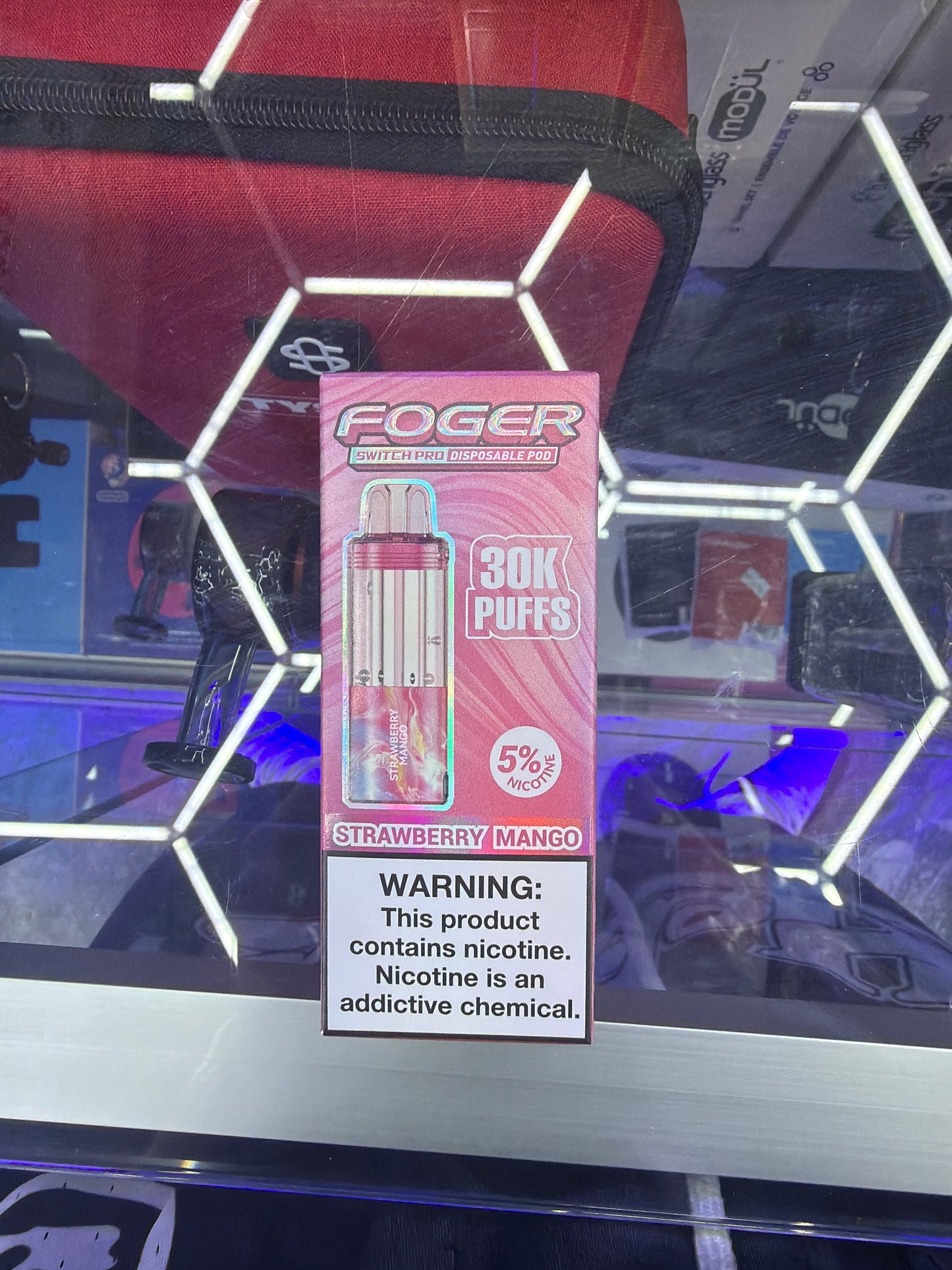 Fogger switch pro disposable pod 30k puffs strawberry mango