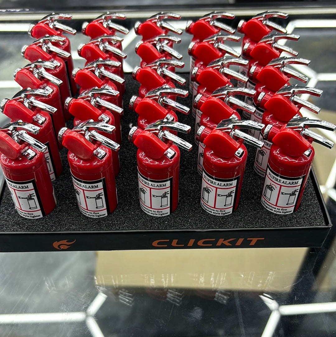 Fire extinguisher lighter