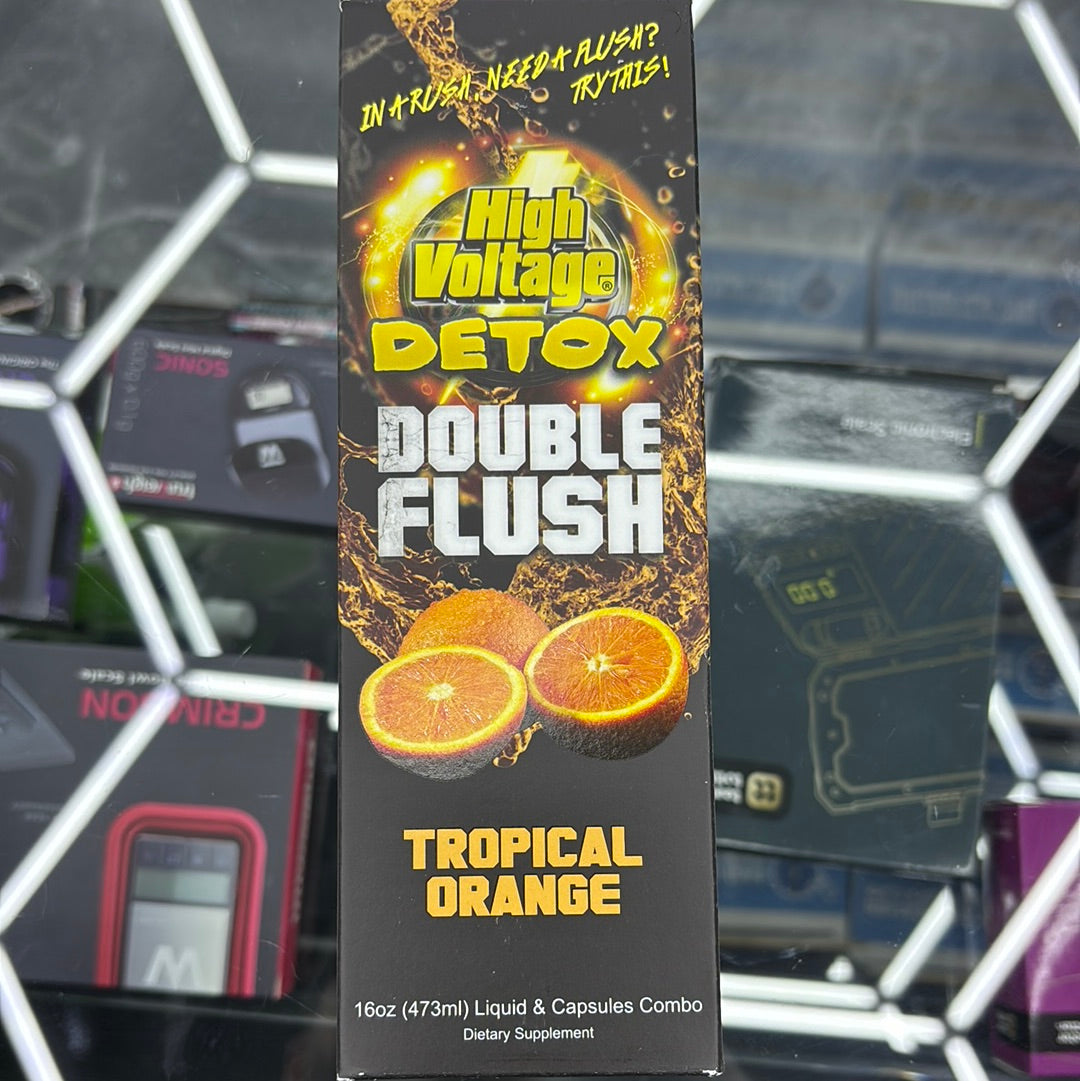 High voltage detox, double flush tropical orange￼ 16oz