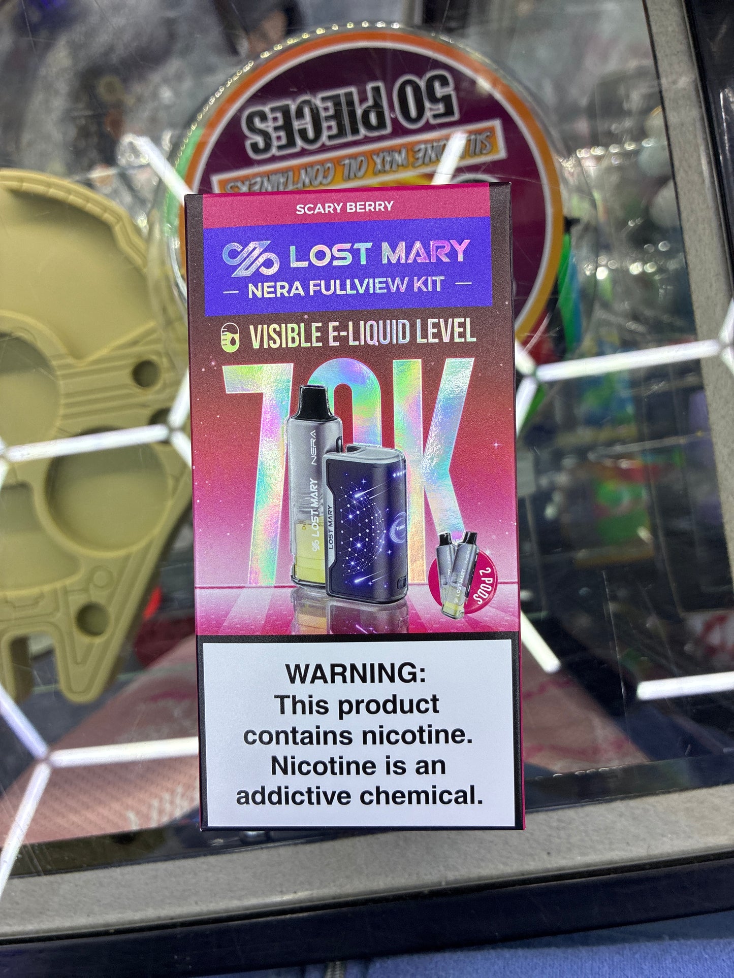 Lost Mary nera fullview kit 70k hits scary berry