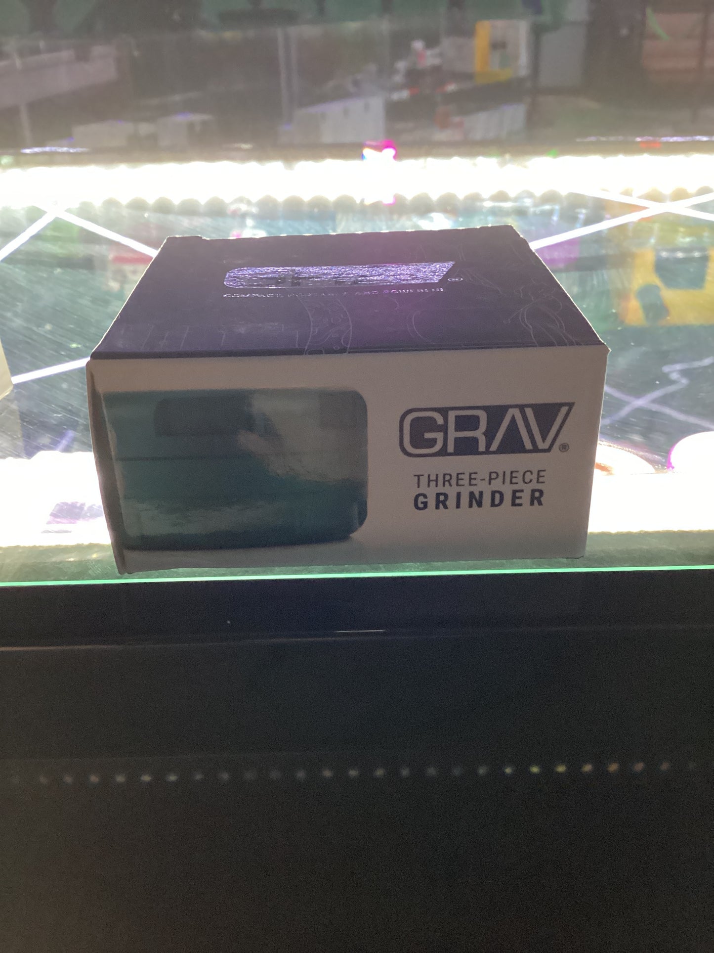 Grav three piece grinder blue