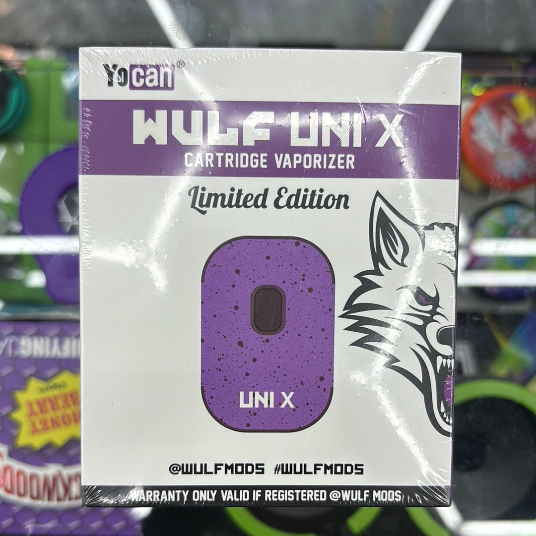 Yocan wulf uni x cartridge vaporizer, limited edition purple and black