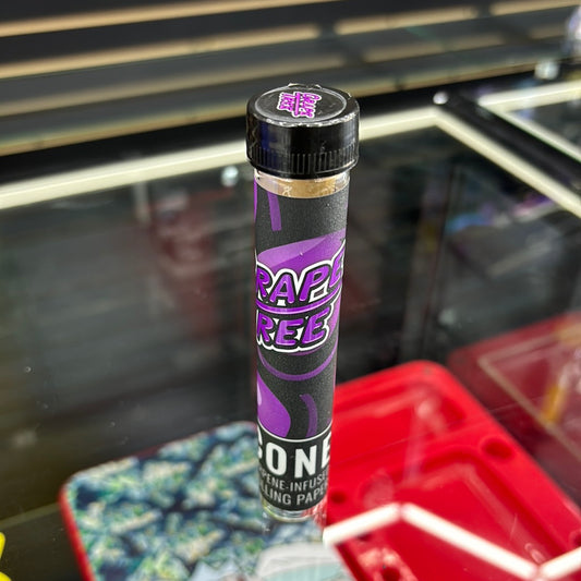 Grape tree cone typing infused rolling paper cone