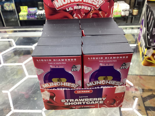 Munchies lil ripper liquid diamonds 2ml sativa strawberry shortcake