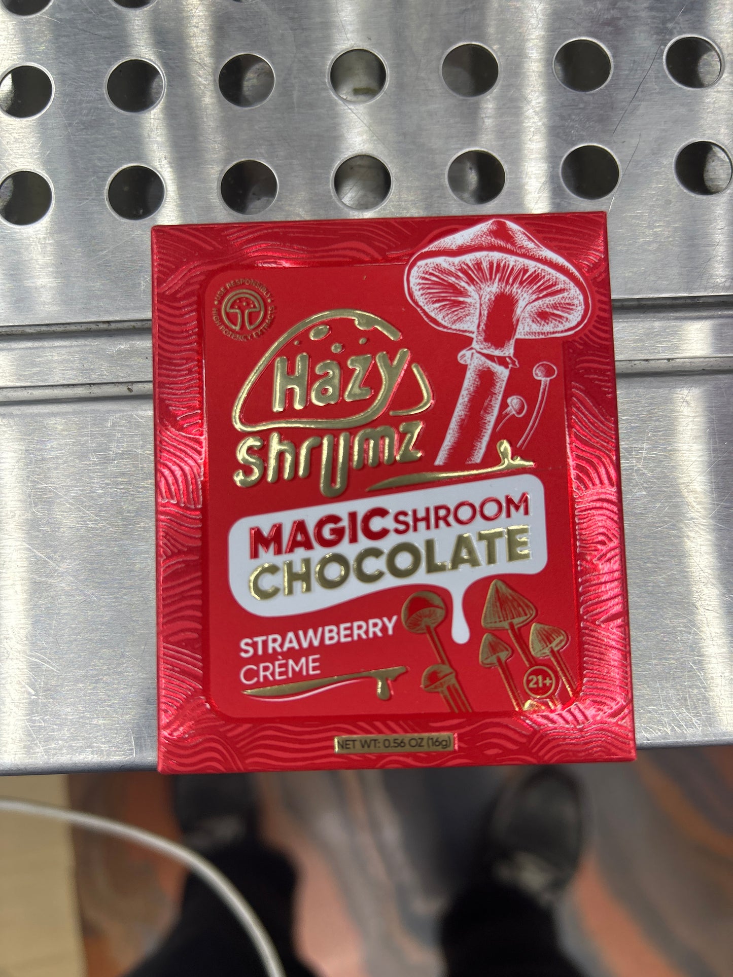 Hazy shrumz magic shroom chocolate strawberry creme
