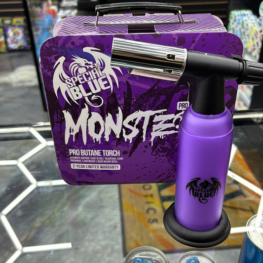 Special blue monster, pro butane torch purple