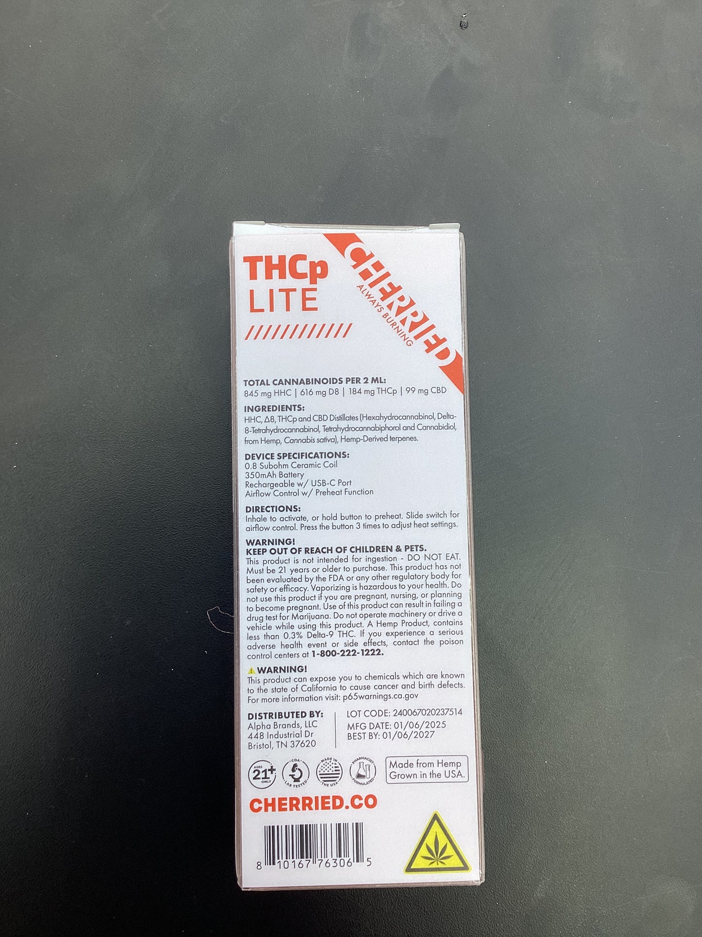 Cherries thcp lite 2g dispo island sweet skunk sativa