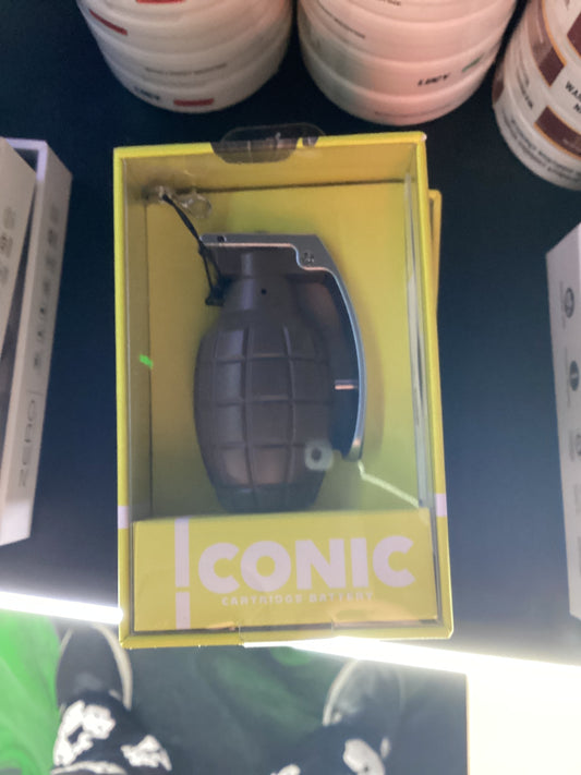 Iconic cartridge grenade battery brown