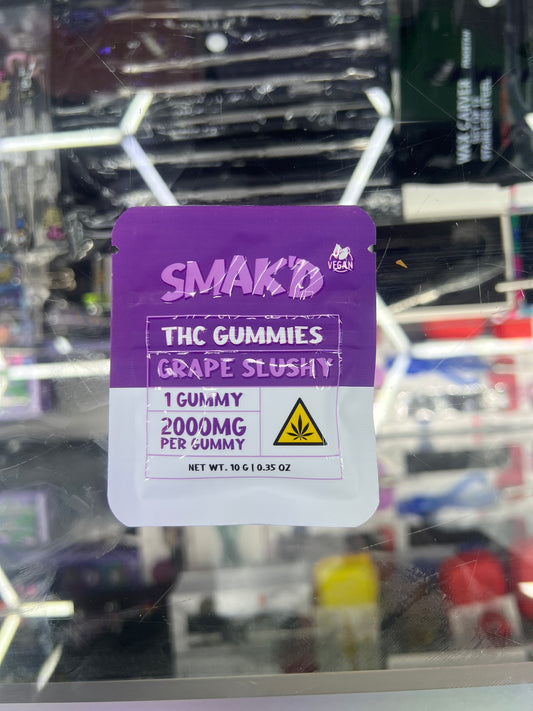 SMAK’D GUMMY 1ct x 2000mg grape slushy
