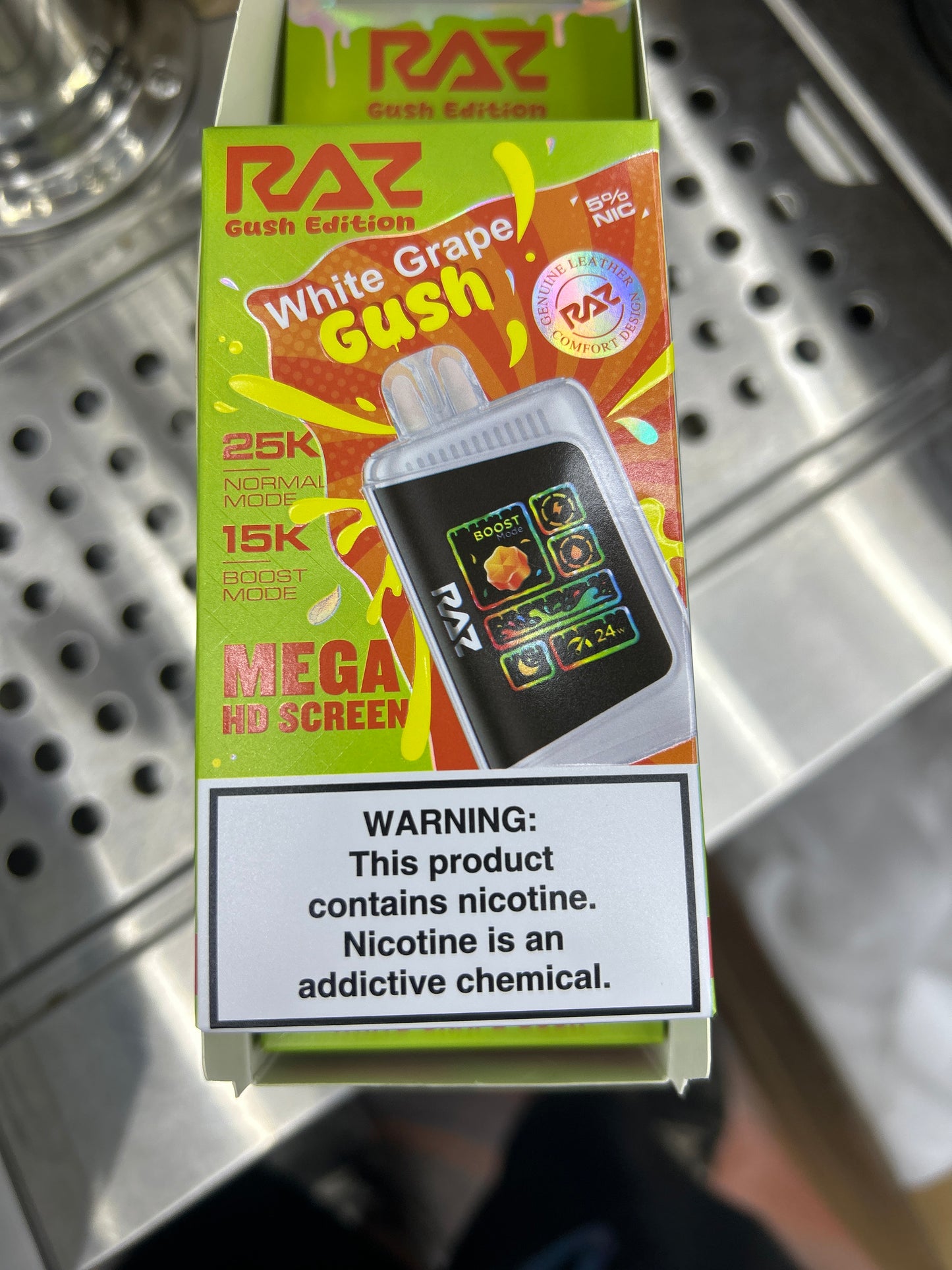 Raz dc25000 ltx 25k puffs white grape gush