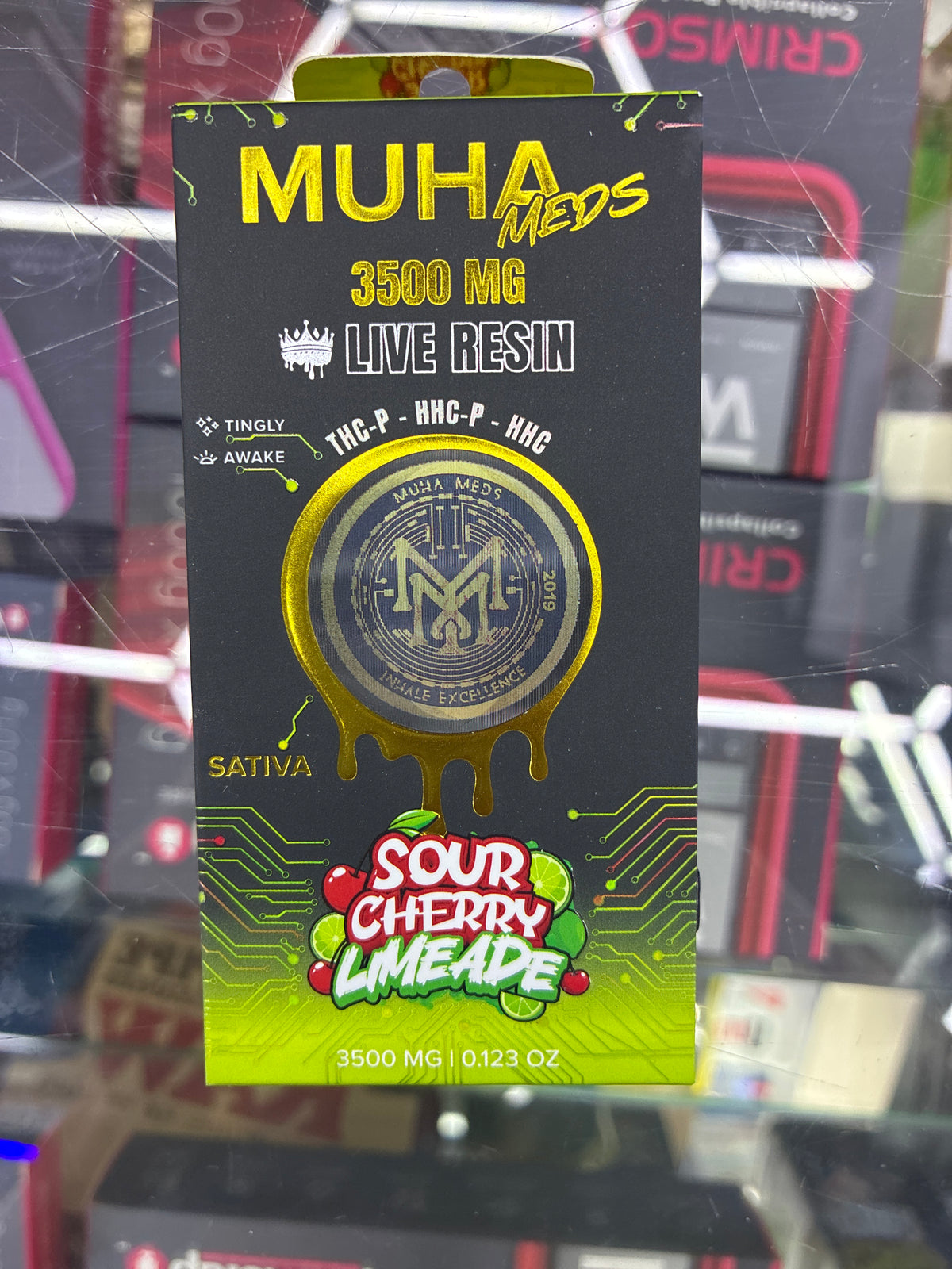 Muha meds 3500mg melted diamonds Sour Cherry Limeade Sativa