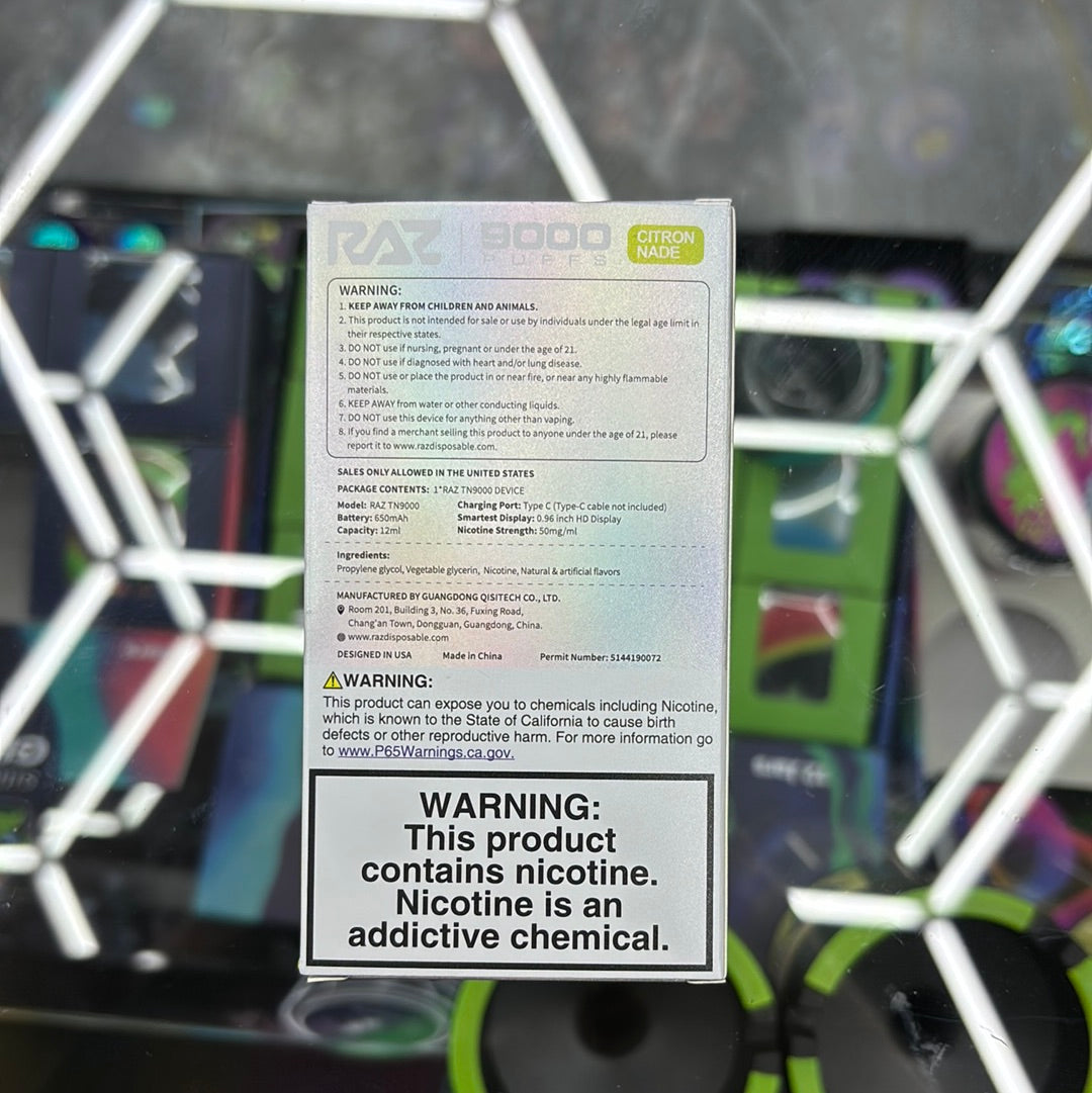 Raz 9000puffs citronnade