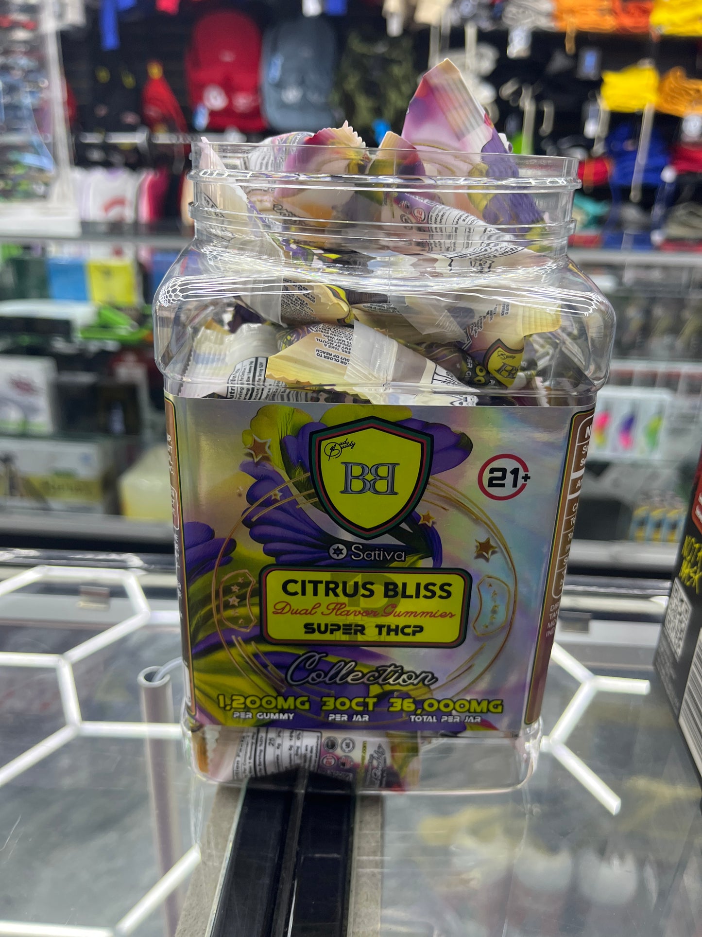 Bud buddy, East Coast collection,citrus bliss sativa 1200 mg thcp gummy’s