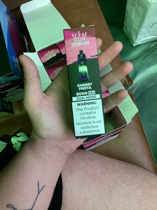 Al fakher crown bar cherry fiesta 8000puffs