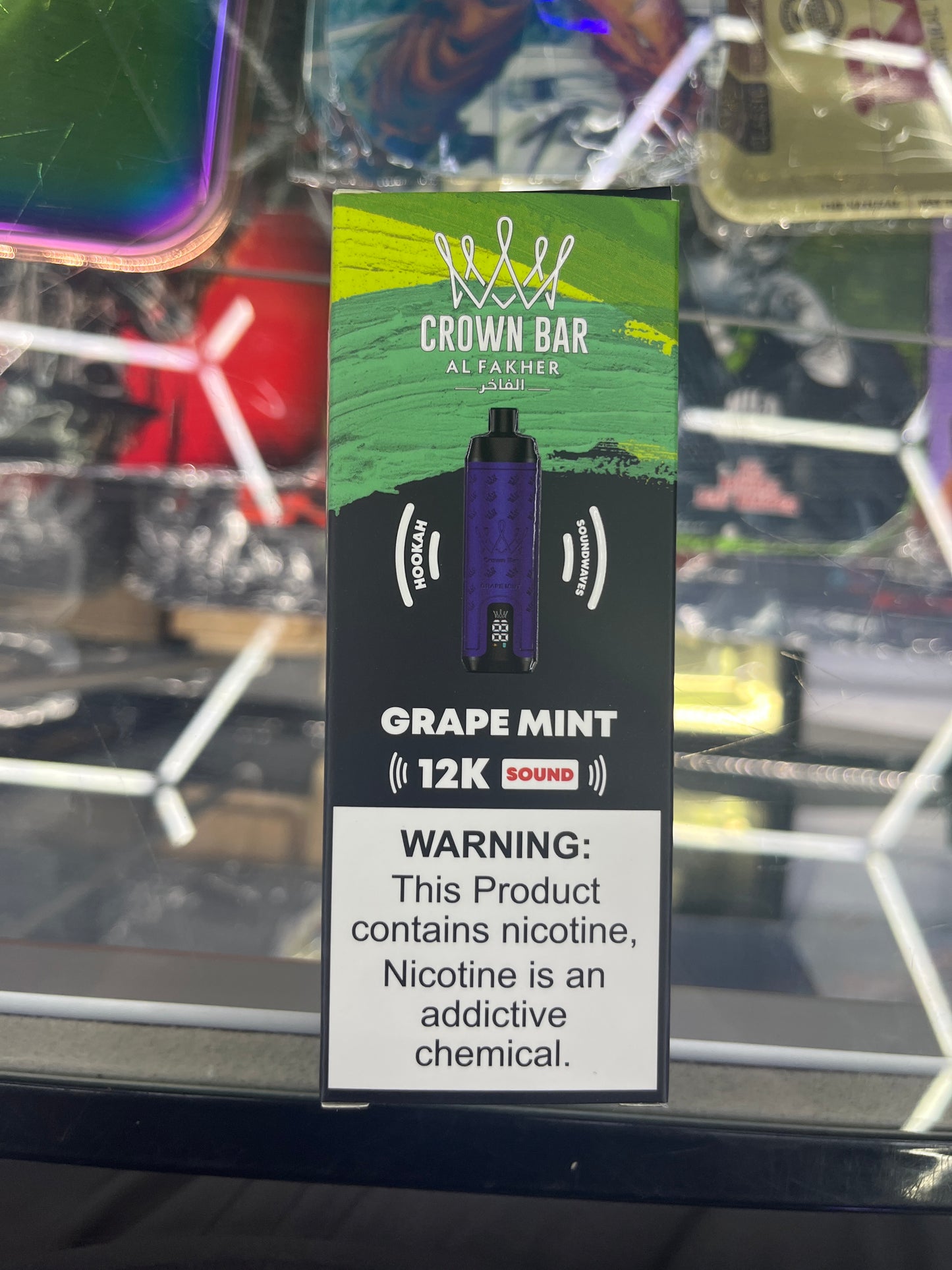 Al fakher crown bar grape mint sound edition 12kpuffs