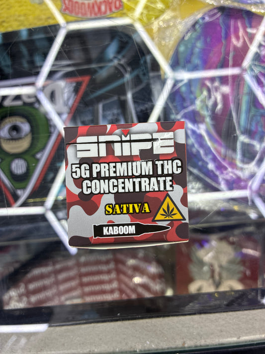 Snipe 5g premium thc concentrate sativa kaboom