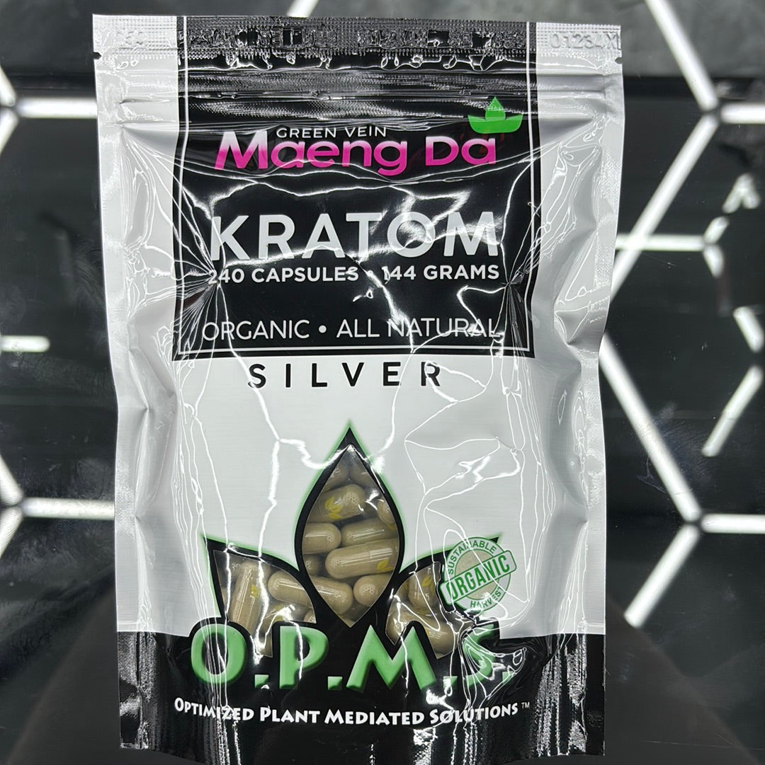 Opms maeng da kratom 240 capsules silver