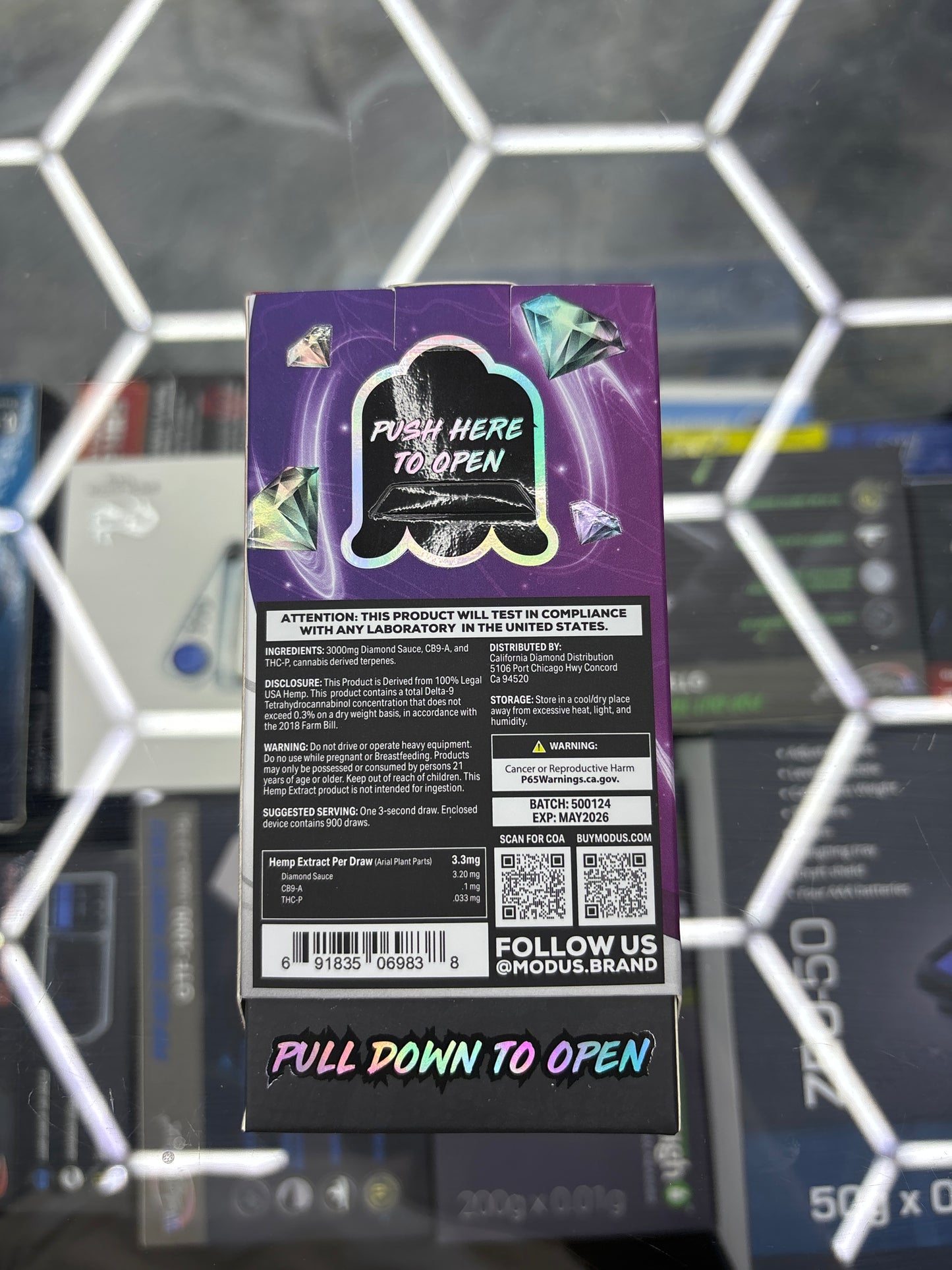 Modus platinum blend cherry bomb, hybrid, 3G disposable