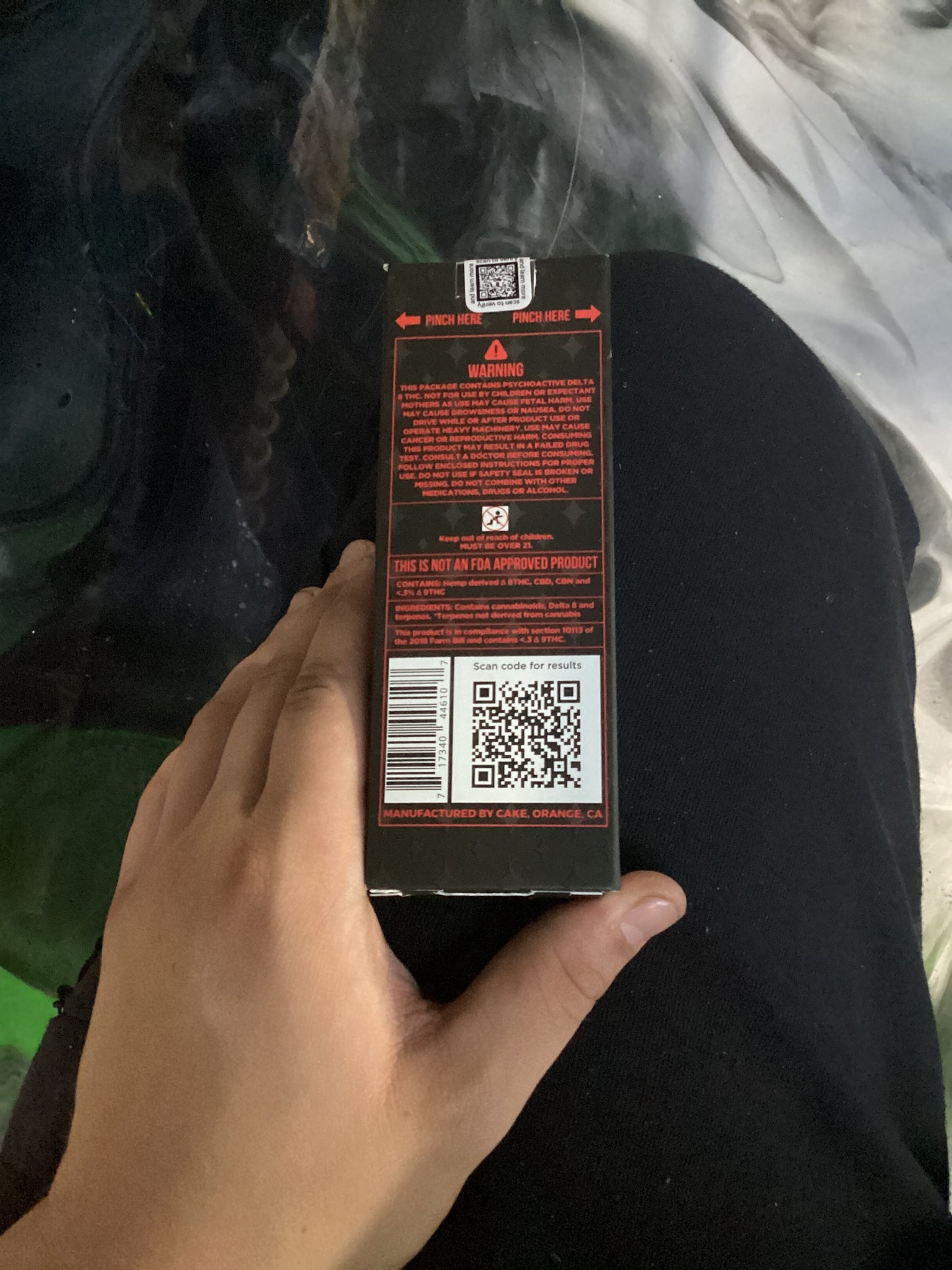 Cake 1.5 delta 8 1.5G disposable wedding cake indica