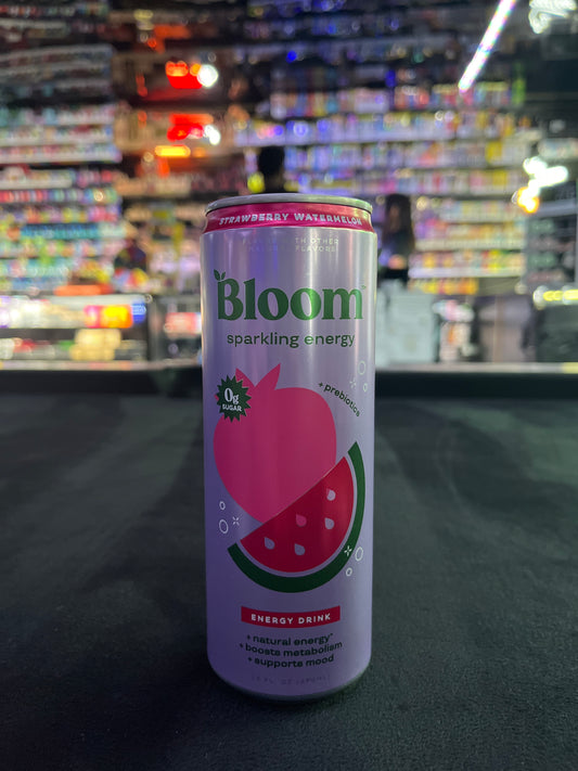 Bloom sparkling energy strawberry watermelon 12.6floz