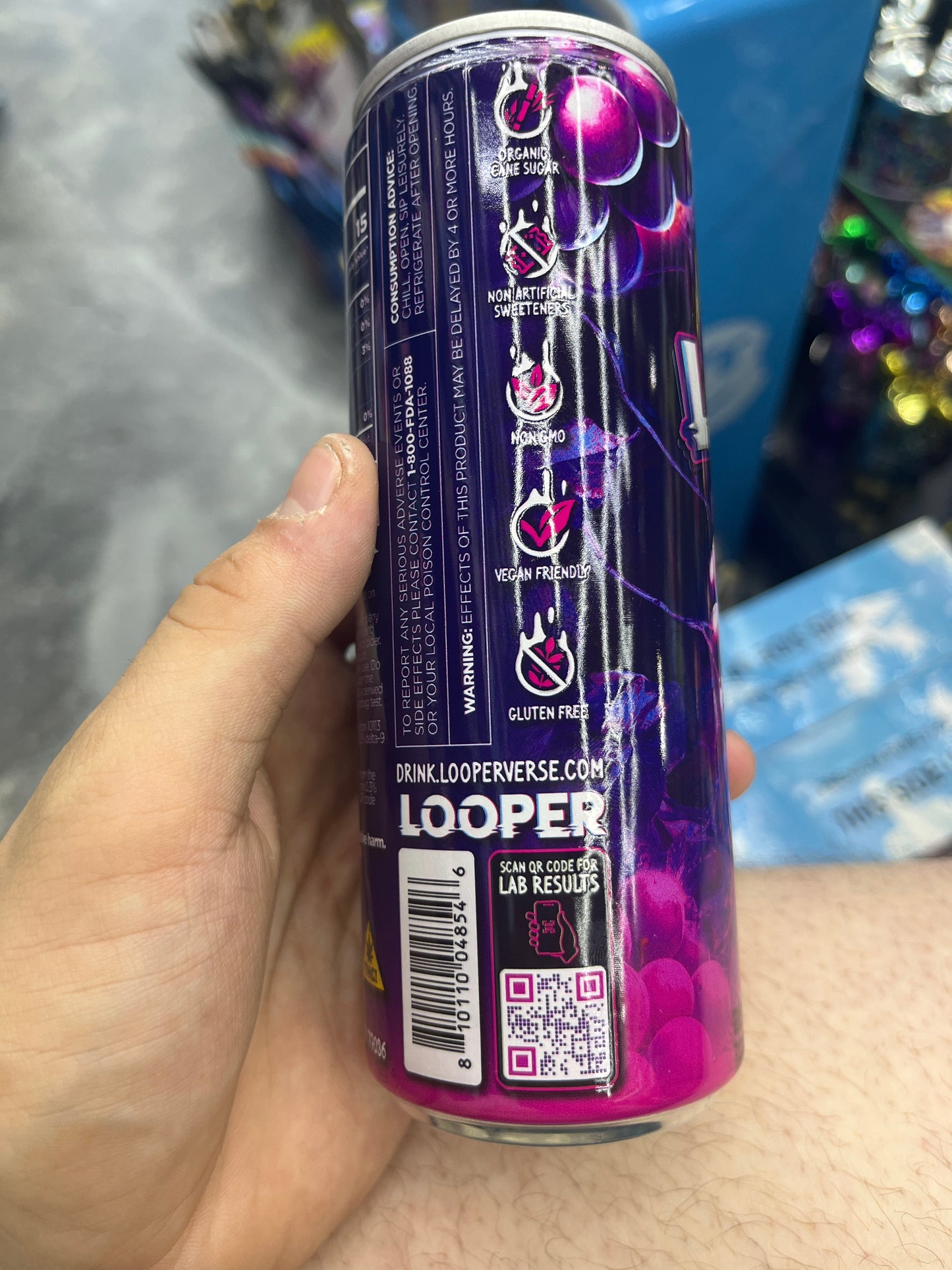 Looper delta soda pop grape 50mg 12floz