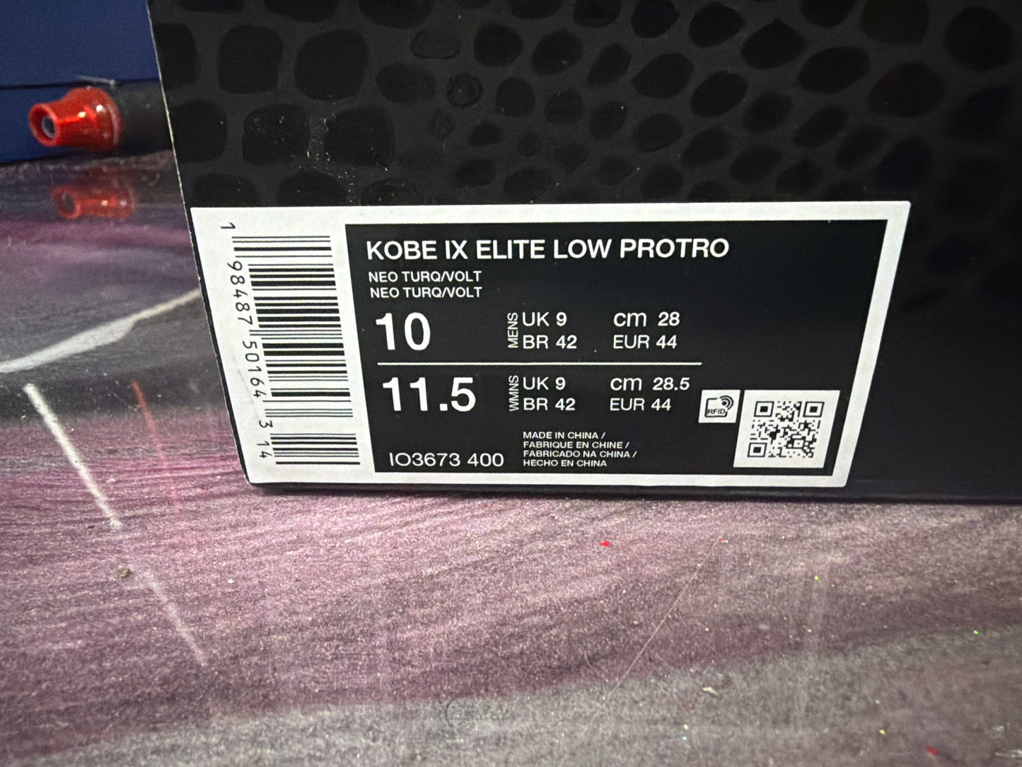 Nike Kobe 9 Elite Low Protro Perspective Size 10