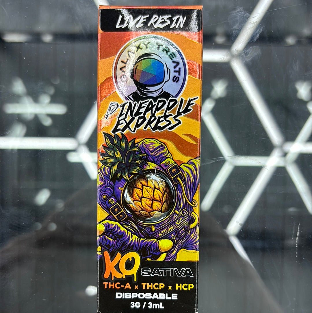 Galaxy treats, live resin pineapple express ko 3G sativa disposable