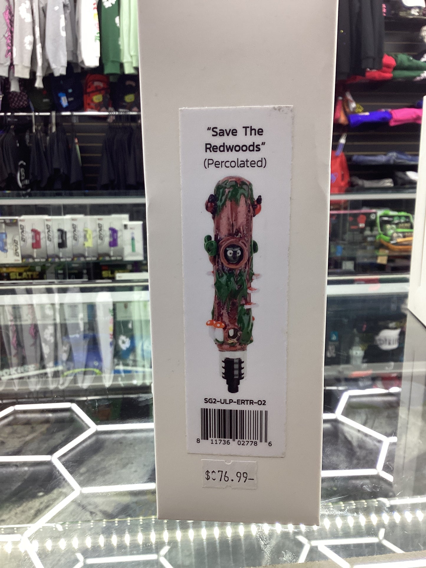 Stundenglass large glass upstem “save the redwood” perculated