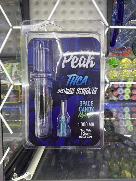 Peak Thca Distillate syringe 1000mg space candy hybrid