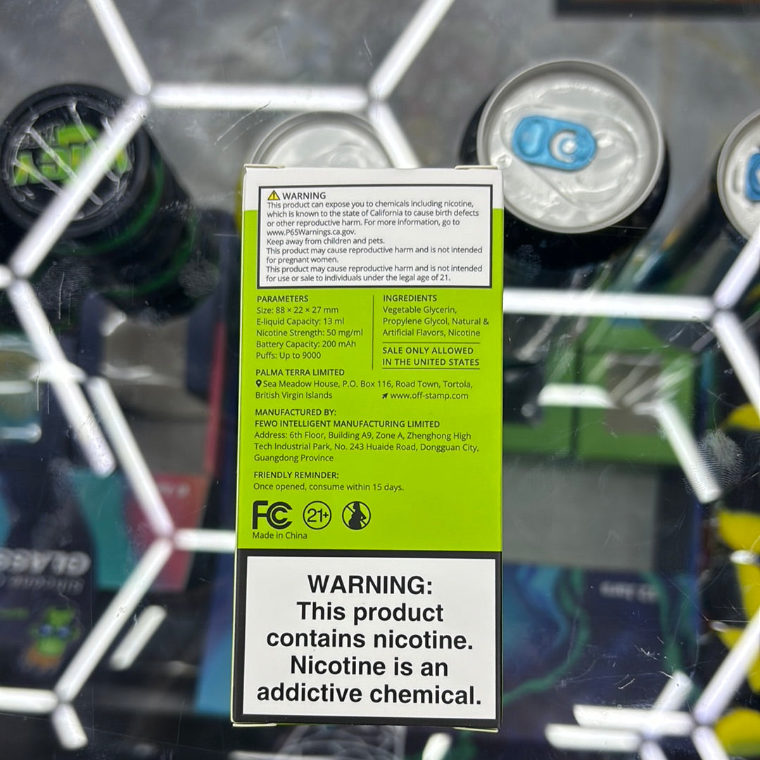 Off stamp pod Miami mint