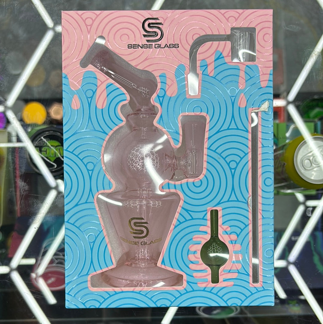 Sense glass recycler with banger tool, and car cap